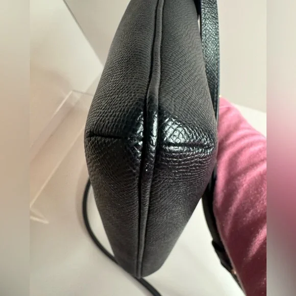 #208 Coach Mini Rowan Top Zip Black File Crossbody Bag - Picture 7 of 17